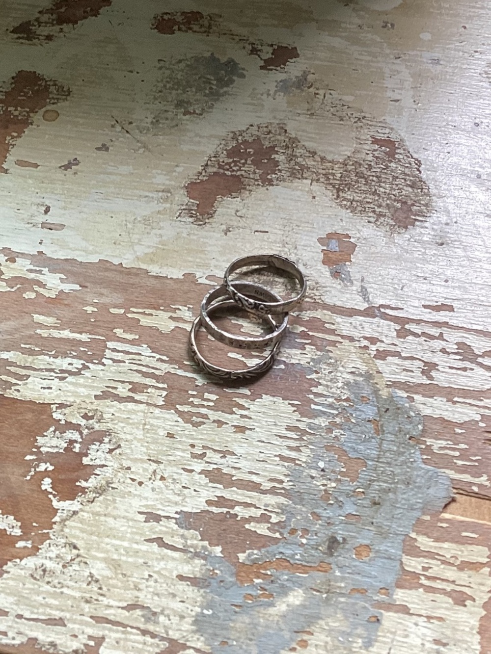 NEW Eulalie peg & awl (3) artisan silver RINGS handcrafted